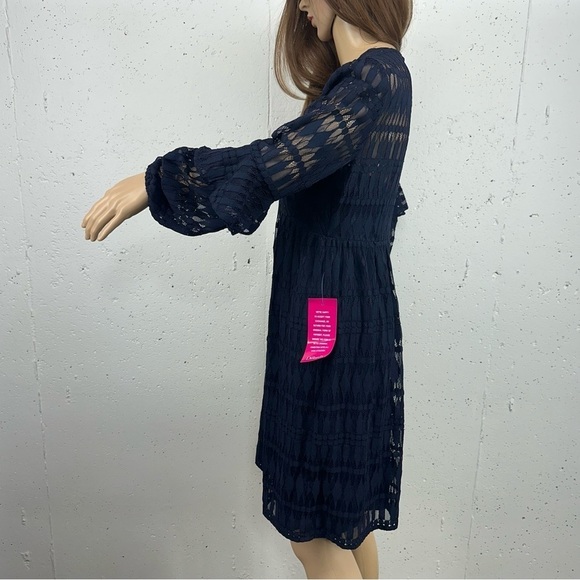 Trunk Turk Women’s Size 2 Wynton Navy Blue Lace Lined Dress New With Tags - Picture 8 of 14